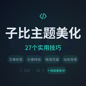 WordPress网站&子比主题模板美化教程【备忘录】汇总篇 [27]-Baili Blog