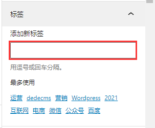WordPress发布文章自动添加TAG标签-Baili Blog
